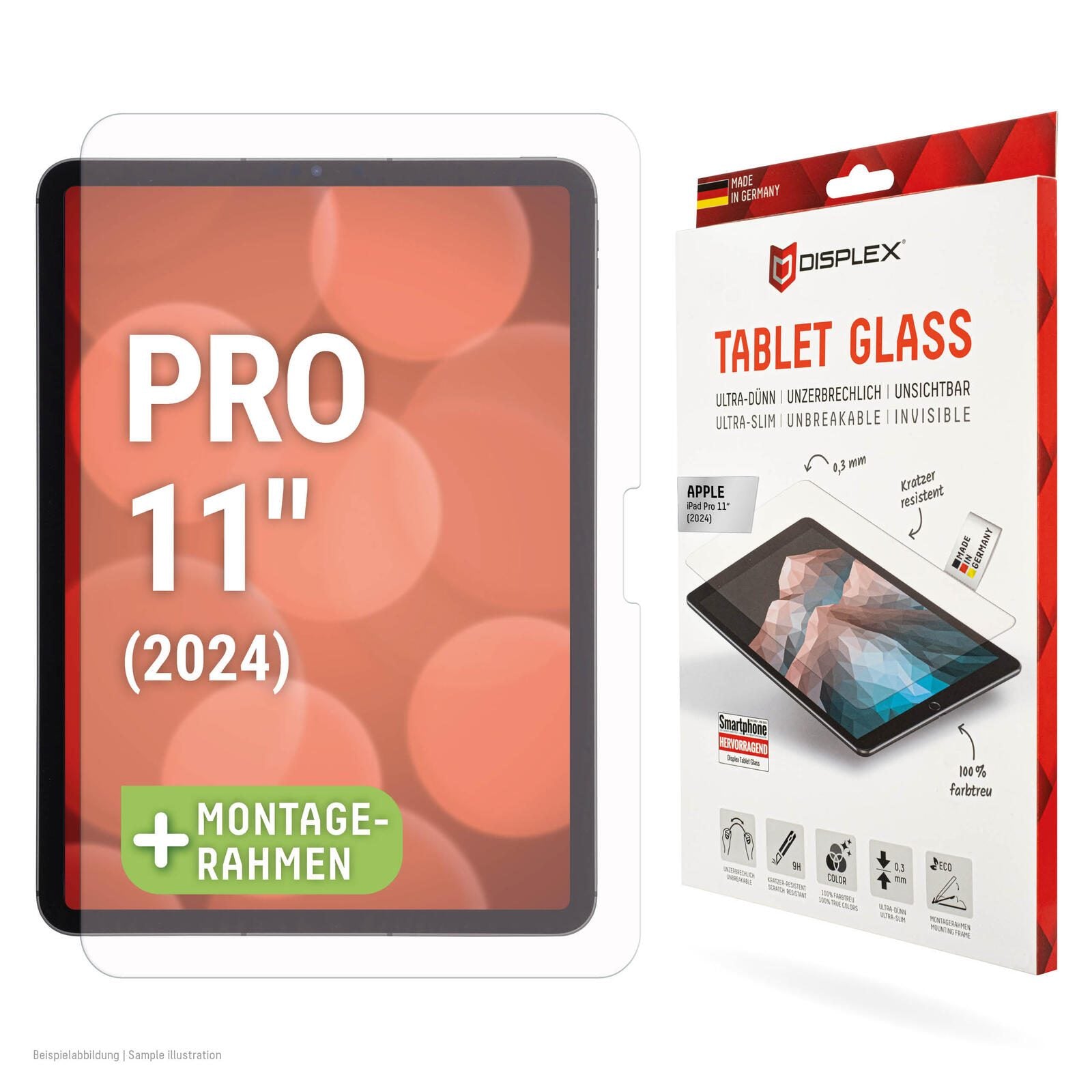 DISPLEX Tablet Glass für Apple iPad Pro 11'' (2024) DISPLEX Tablet Glass für Apple iPad Pro 11'' (2024)